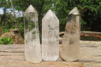 Polished Clear Quartz Crystal Points x 12 From Madagascar - Toprock Gemstones and Minerals