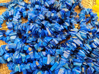 Polished Lapis Lazuli Beaded Tumble Chip Necklace - Sold Per Item - From Afghanistan - Toprock Gemstones and Minerals