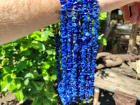 Polished Lapis Lazuli Beaded Tumble Chip Necklace - Sold Per Item - From Afghanistan - Toprock Gemstones and Minerals