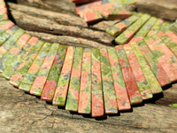 Polished Unakite Egyptian Choker Necklace - Sold Per Item - From South Africa - Toprock Gemstones and Minerals