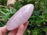 Polished Rose Quartz Standing Free Forms x 3 From Madagascar - Toprock Gemstones and Minerals