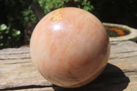 Polished Peach Moonstone Spheres x 2 From Madagascar - Toprock Gemstones and Minerals