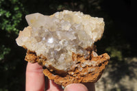Natural Limonite Quartz Clusters x 4 From Solwezi, Zambia - Toprock Gemstones and Minerals