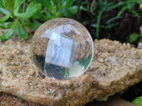 Polished Large Blue Lace Agate cobbed piece in PVC Resin Sphere - sold per item - From Namibia - Toprock Gemstones and Minerals