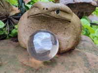 Polished Large Blue Lace Agate cobbed piece in PVC Resin Sphere - sold per item - From Namibia - Toprock Gemstones and Minerals