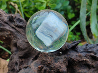 Polished Large Blue Lace Agate cobbed piece in PVC Resin Sphere - sold per item - From Namibia - Toprock Gemstones and Minerals