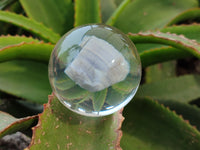 Polished Large Blue Lace Agate cobbed piece in PVC Resin Sphere - sold per item - From Namibia - Toprock Gemstones and Minerals