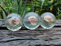 Polished Large Snakeskin Rhyolite Jasper cobbed piece in PVC Resin Sphere - sold per item - From Australia - Toprock Gemstones and Minerals