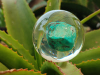 Polished Cobbed Chrysocolla in PVC Resin Spheres - sold per item - From Zimbabwe - Toprock Gemstones and Minerals