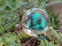 Polished Cobbed Chrysocolla in PVC Resin Spheres - sold per item - From Zimbabwe - Toprock Gemstones and Minerals