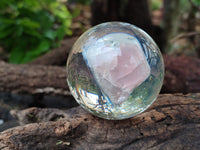 Polished Rose Quartz Free Form in PVC Resin Spheres - sold per item - From South Africa - Toprock Gemstones and Minerals