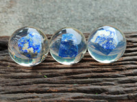 Polished Lapis Lazuli in PVC Resin Spheres - sold per item - From Afghanistan - Toprock Gemstones and Minerals