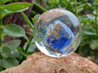 Polished Lapis Lazuli in PVC Resin Spheres - sold per item - From Afghanistan - Toprock Gemstones and Minerals
