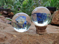 Polished Lapis Lazuli in PVC Resin Spheres - sold per item - From Afghanistan - Toprock Gemstones and Minerals