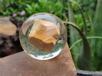 Polished Namibian Desert Picture Stone Jasper cobbed piece in PVC Resin Sphere - sold per item - From Namibia - Toprock Gemstones and Minerals