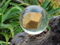 Polished Namibian Desert Picture Stone Jasper cobbed piece in PVC Resin Sphere - sold per item - From Namibia - Toprock Gemstones and Minerals