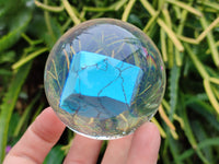 Polished Cobbed Blue Howlite in PVC Resin Spheres - sold per item - From Zimbabwe - Toprock Gemstones and Minerals