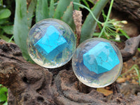 Polished Cobbed Blue Howlite in PVC Resin Spheres - sold per item - From Zimbabwe - Toprock Gemstones and Minerals