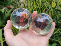 Polished Tiger Iron Jasper in PVC Resin Spheres - sold per item - From Australia - Toprock Gemstones and Minerals