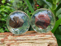 Polished Tiger Iron Jasper in PVC Resin Spheres - sold per item - From Australia - Toprock Gemstones and Minerals