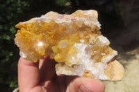 Natural Limonite Quartz Clusters x 6 From Solwezi, Zambia - Toprock Gemstones and Minerals