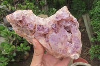Natural Sugar Amethyst Quartz Clusters x 2 from Solwezi, Zambia - Toprock Gemstones and Minerals