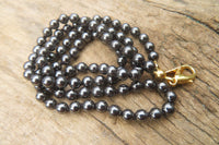 Polished Hematite Beaded Necklace - Sold Per Item - From Southern Africa - Toprock Gemstones and Minerals