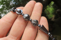 Polished Hematite Beaded Necklace - Sold Per Item - From Southern Africa - Toprock Gemstones and Minerals