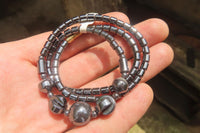 Polished Hematite Beaded Necklace - Sold Per Item - From Southern Africa - Toprock Gemstones and Minerals