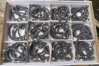 Polished Hematite and Freshwater Pearl Twisted Beaded Necklace - Sold Per Item - From Southern Africa - Toprock Gemstones and Minerals