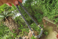 Polished Hematite and Freshwater Pearl Twisted Beaded Necklace - Sold Per Item - From Southern Africa - Toprock Gemstones and Minerals
