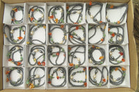 Polished Hematite, Carnelian, Aventurine and Freshwater Pearl Beaded Necklace - Sold Per Item - From Southern Africa - Toprock Gemstones and Minerals