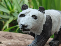 Hand Made Wonder Stone Panda Carving x 1 From Zimbabwe - Toprock Gemstones and Minerals