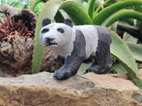Hand Made Wonder Stone Panda Carving x 1 From Zimbabwe - Toprock Gemstones and Minerals