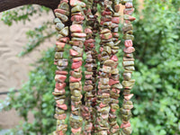 Polished Unakite Beaded Tumble Chip Necklace - Sold Per Item - From South Africa - Toprock Gemstones and Minerals
