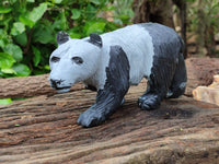 Hand Made Wonder Stone Panda Carving x 1 From Zimbabwe - Toprock Gemstones and Minerals