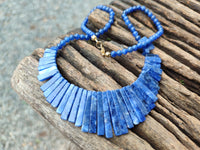 Polished Sodalite Egyptian Choker Necklace - Sold Per Item - From Namibia - Toprock Gemstones and Minerals