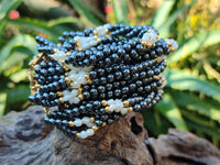 Polished Hematite and Freshwater Pearl Beaded Bracelet - Sold Per Item - From Southern Africa - Toprock Gemstones and Minerals
