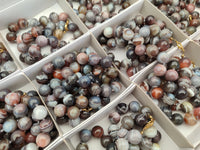 Polished Botswana Agate Beaded Necklace - Sold Per Item- From Botswana - Toprock Gemstones and Minerals