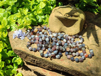 Polished Botswana Agate Beaded Necklace - Sold Per Item- From Botswana - Toprock Gemstones and Minerals