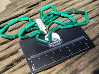 Polished Malachite Barrel Shaped Beaded Necklace - Sold Per Item- From Congo - Toprock Gemstones and Minerals