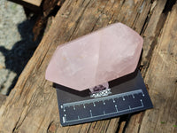 Polished Double Terminated Rose Quartz Points x 6 From Ambatondrazaka, Madagascar - Toprock Gemstones and Minerals