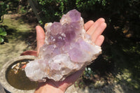 Natural Jacaranda Amethyst Quartz Clusters x 2 from Mumbwa, Zambia - Toprock Gemstones and Minerals