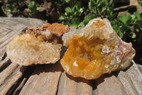 Natural Limonite Quartz Clusters x 12 From Solwezi, Zambia - Toprock Gemstones and Minerals