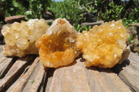 Natural Limonite Quartz Clusters x 12 From Solwezi, Zambia - Toprock Gemstones and Minerals