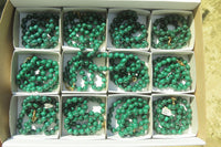 Polished Malachite Ball Shaped Beaded Necklace - Sold Per Item- From Congo - Toprock Gemstones and Minerals