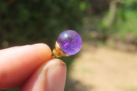 Polished Pair of Gemmy Amethyst Stud Earrings - sold per Pair - From Zambia - Toprock Gemstones and Minerals