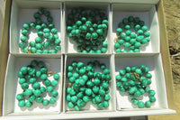 Polished Malachite Ball Shaped Large Beaded Necklace - Sold Per Item- From Congo - Toprock Gemstones and Minerals