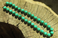 Polished Malachite Ball Shaped Large Beaded Necklace - Sold Per Item- From Congo - Toprock Gemstones and Minerals
