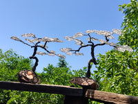 Hand Made Quartz Tumble Chip & Wire Wrap Tree - Sold Per Item - From South Africa - Toprock Gemstones and Minerals